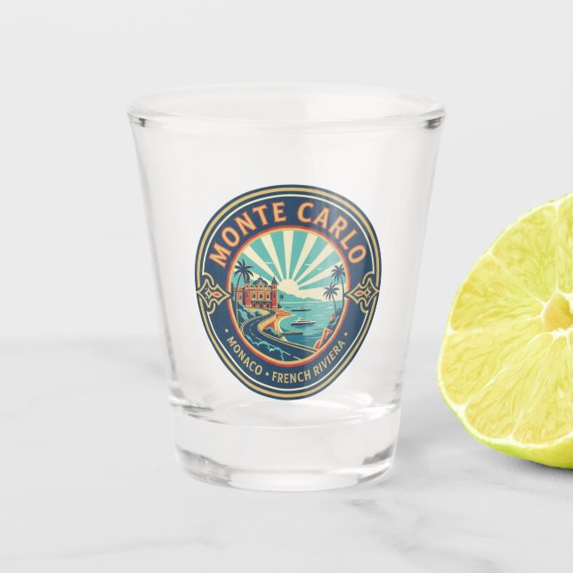 Verre A Shot Monaco Monte Carlo at Night (Devant)