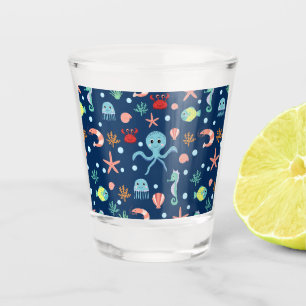 Verre A Shot Monde marin