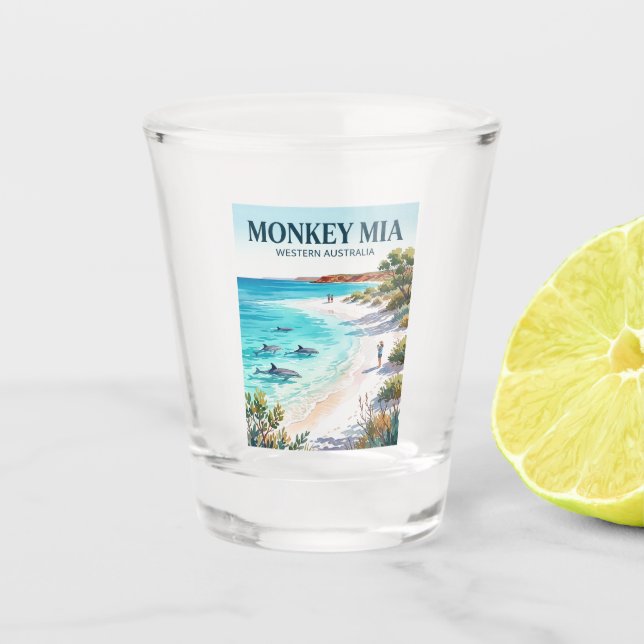 Verre A Shot Monkey Mia Australie (Devant)