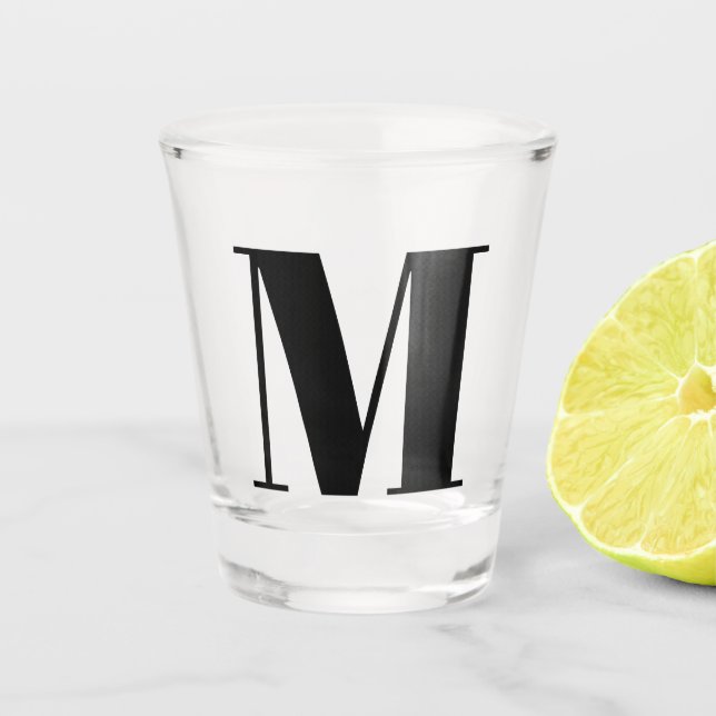 Verre A Shot Monogram Bridal Shower Wedding Gift Party Favor (Devant)