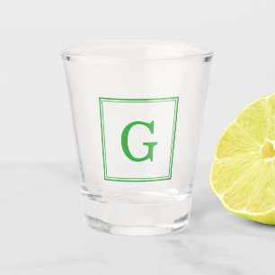 Verre A Shot Monogramme classique vert