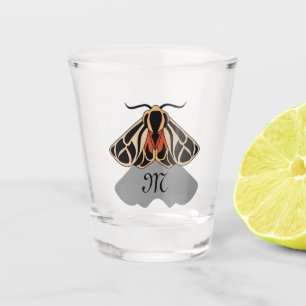 Verre A Shot Monogramme de la teigne de tigre tribale