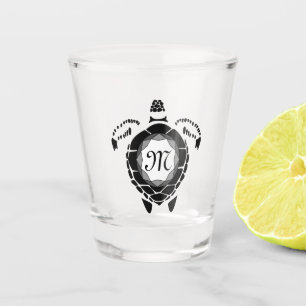 Verre A Shot Monogramme de shellback de la tortue de diamant