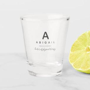 Verre A Shot Monogramme Docteur en thérapie physique Personnal