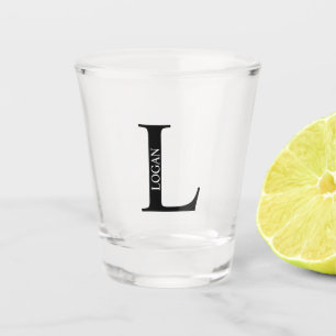 Verre A Shot Monogramme et nom personnalisés