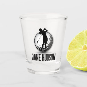 Verre A Shot Monogramme minimaliste de golf féminin