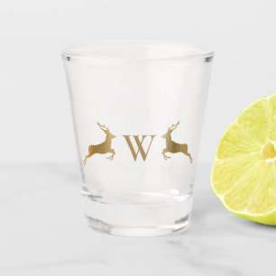 Verre A Shot Monogramme Suming Deer Gold