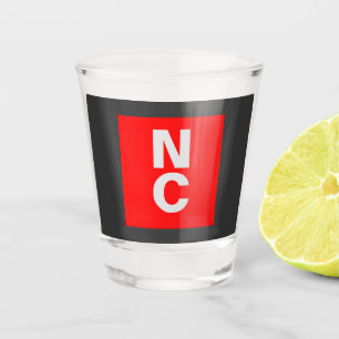 Verre A Shot Monographie simple noir rouge professionnel audaci