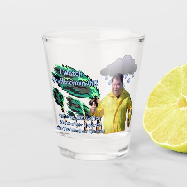Verre A Shot Monsieur Météo Bill (Devant)