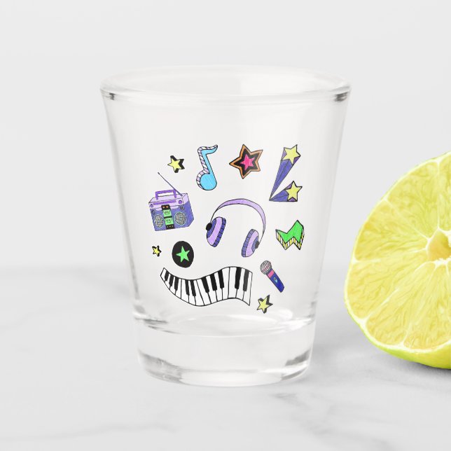Verre A Shot Montez la musique (Devant)