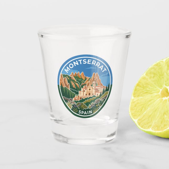 Verre A Shot Montserrat Espagne (Devant)
