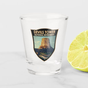 Verre A Shot Monument national de la tour Devils Wyoming Waterc