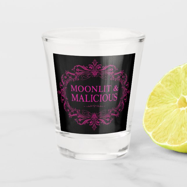 Verre A Shot Moonlit & Malicious Gothic Shot Glass (Devant)