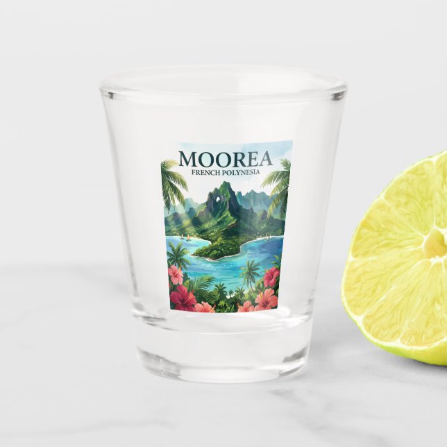 Verre A Shot Moorea Polynésie française (Devant)