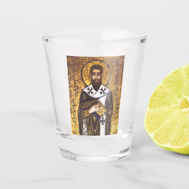 Verre A Shot Mosaïque de saint Basile le Grand (Devant)