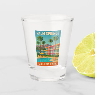 Verre A Shot Motel Retro Vintage voyage Palm Springs California