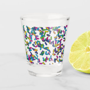 Verre A Shot Motif d'arrosage éparpillé