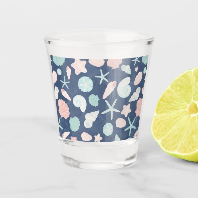 Verre A Shot motif de coquillages (Devant)