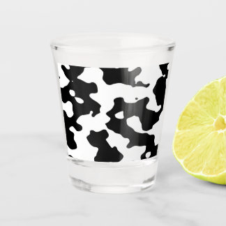Verre A Shot Motif de vache noir et blanc