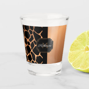 Verre A Shot Motif Giraffe