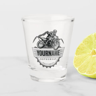 Verre A Shot Motocross personnalisée Rider Dirt Bike Hill Racin
