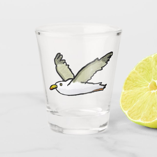 Verre A Shot Mouette (Devant)