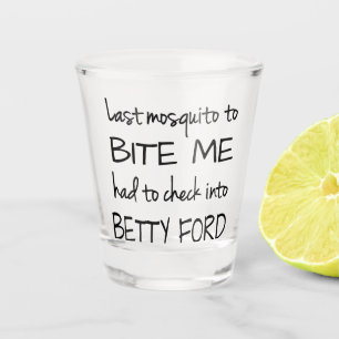 Verre A Shot Moustique ivre   Citation d'Humour pour l'alcool p