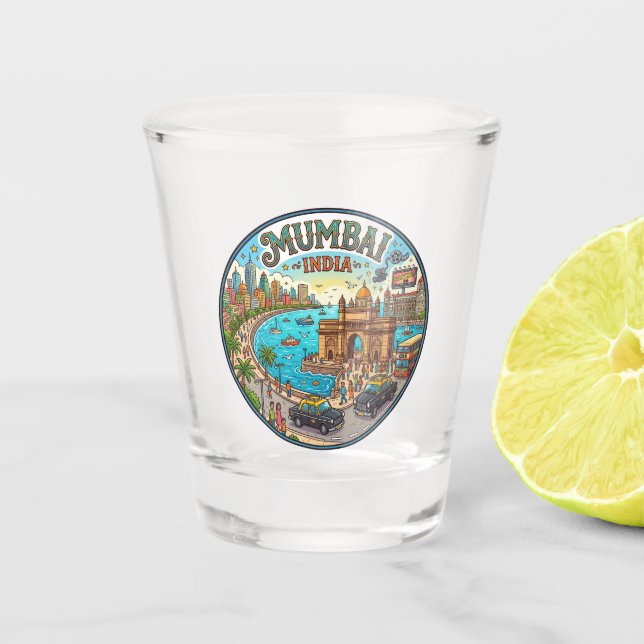 Verre A Shot Mumbai Inde (Devant)