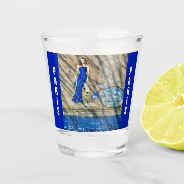 Verre A Shot Mur de I Love You | Paris (Devant)