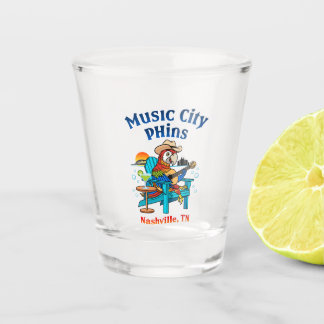 Verre A Shot Musique City Phins Shot Glass