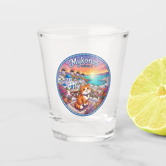 Verre A Shot Mykonos Grèce (Devant)