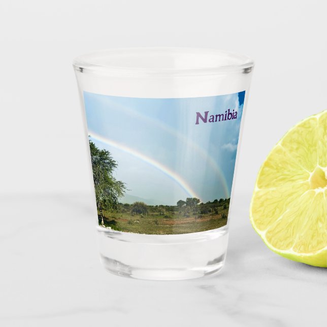 Verre A Shot Namibie Double arc-en-ciel (Devant)
