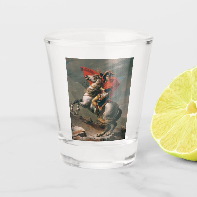 Verre A Shot Napoléon avec cheval, passage du Saint-Bernard (Devant)