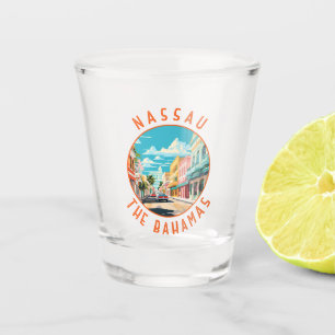 Verre A Shot Nassau Bahamas Travel Art Vintage