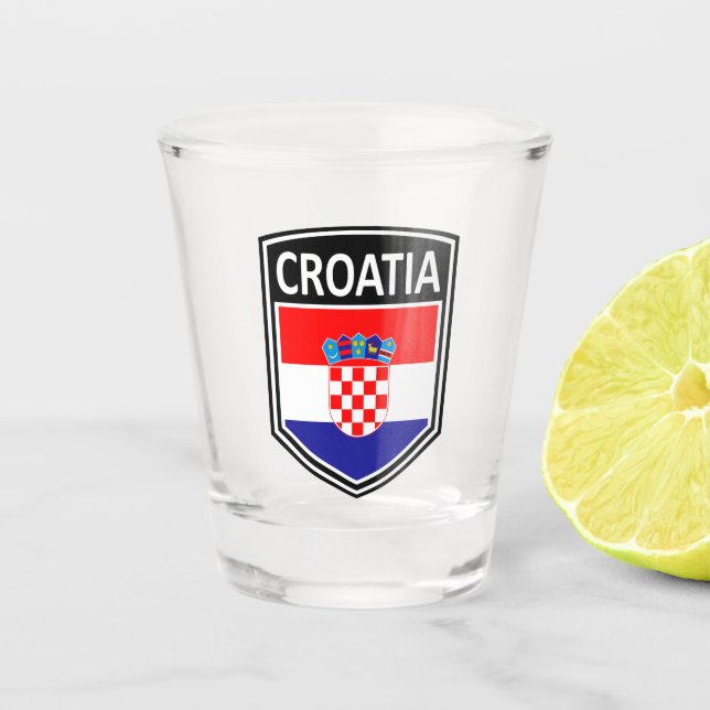 Verre A Shot National - Croatie (Devant)