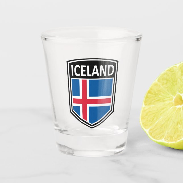 Verre A Shot National - Islande (Devant)