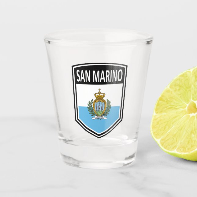 Verre A Shot National - Saint-Marin (Devant)