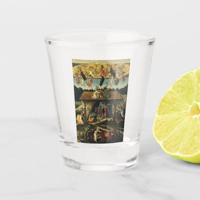 Verre A Shot Nativité mystique par Sandro Botticelli (Devant)