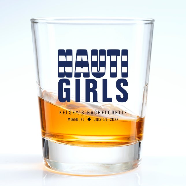 Verre A Shot Nauti Girls Fête de Bachelorat Drôle (Nauti Girls Funny Bachelorette Party Shot Glass
)
