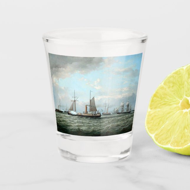 Verre A Shot Navires de la flotte de la marine argentine 1874 (Devant)