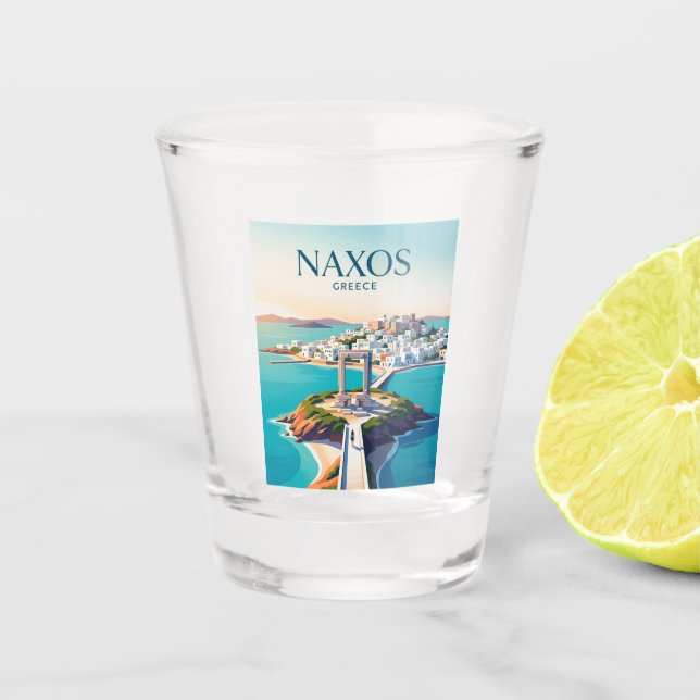 Verre A Shot Naxos Grèce (Devant)