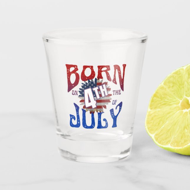VERRE A SHOT NÉ LE 4 JUILLET (Devant)