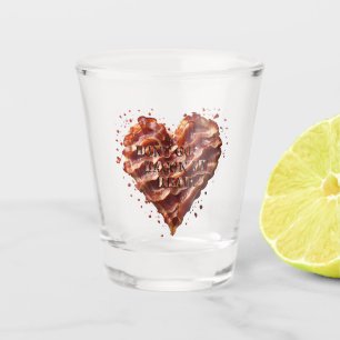 Verre A Shot Ne Va Pas Bacon Mon Coeur, Drôle