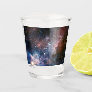 Verre A Shot Nébuleuse de la Carène rouge et bleue Télescope Hu