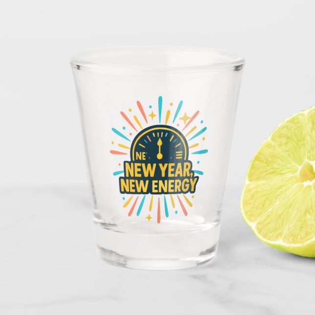 Verre A Shot New Year, New Energy (Devant)