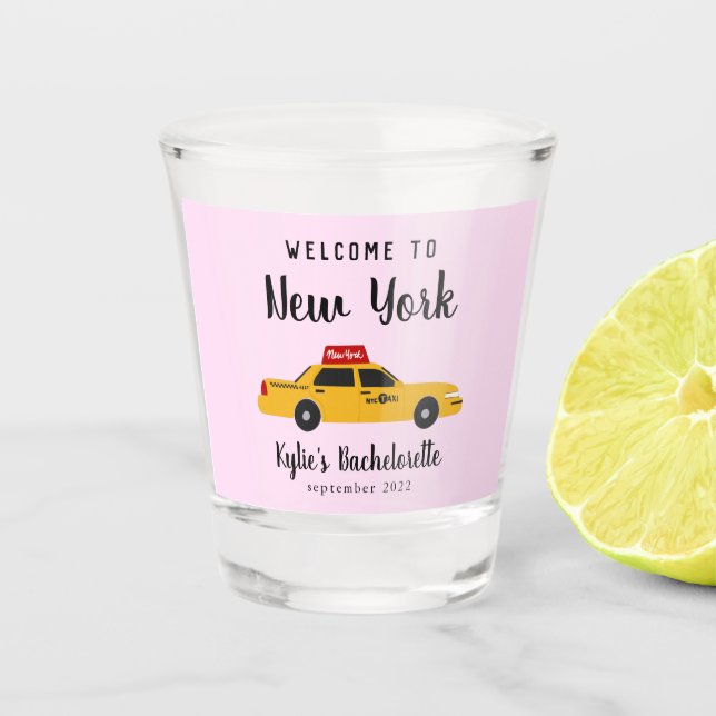 Verre A Shot New York City Taxi Bachelorette (Devant)