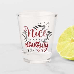 Verre A Shot Nice avec une pointe de coquine Fun Christmas Ho