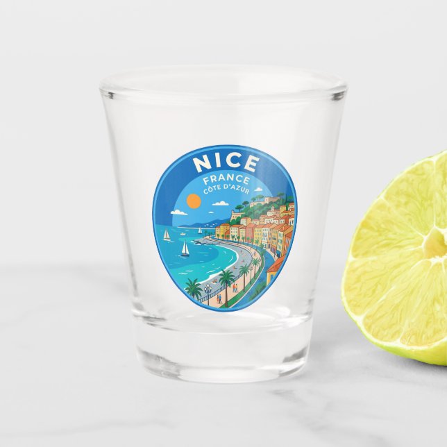 Verre A Shot Nice France (Devant)