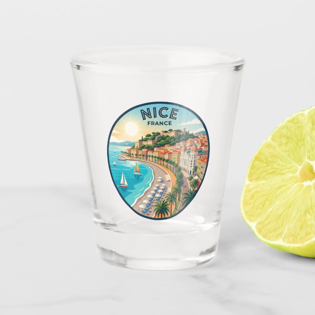 Verre A Shot Nice France (Devant)