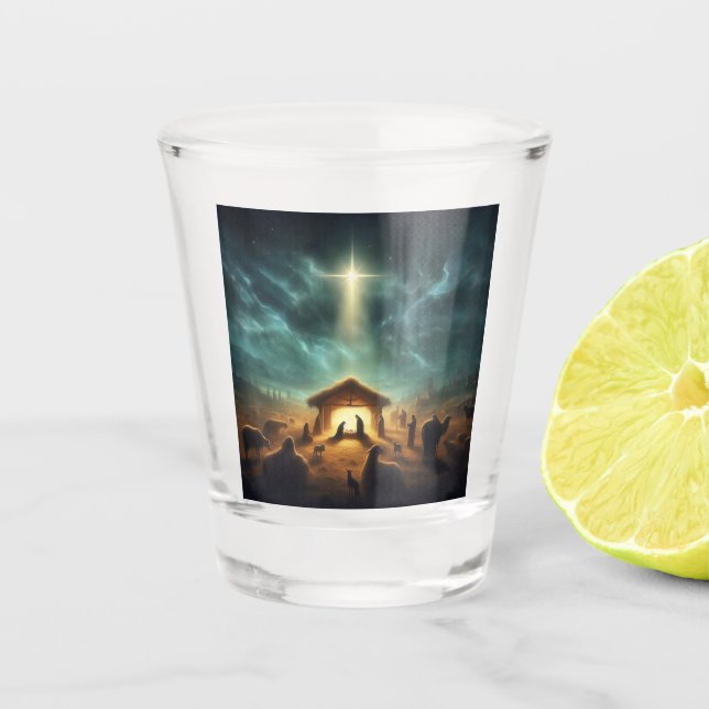 Verre A Shot Noël/Nativité/Jésus (Devant)